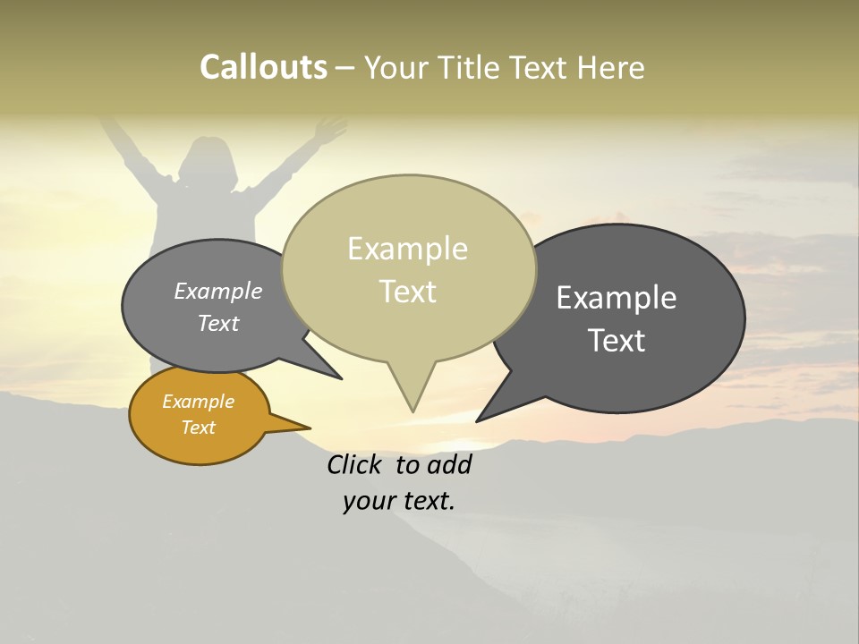 Positivity Sun Women PowerPoint Template