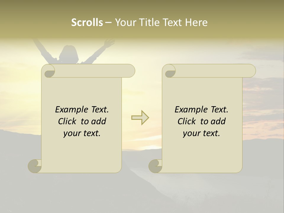 Positivity Sun Women PowerPoint Template