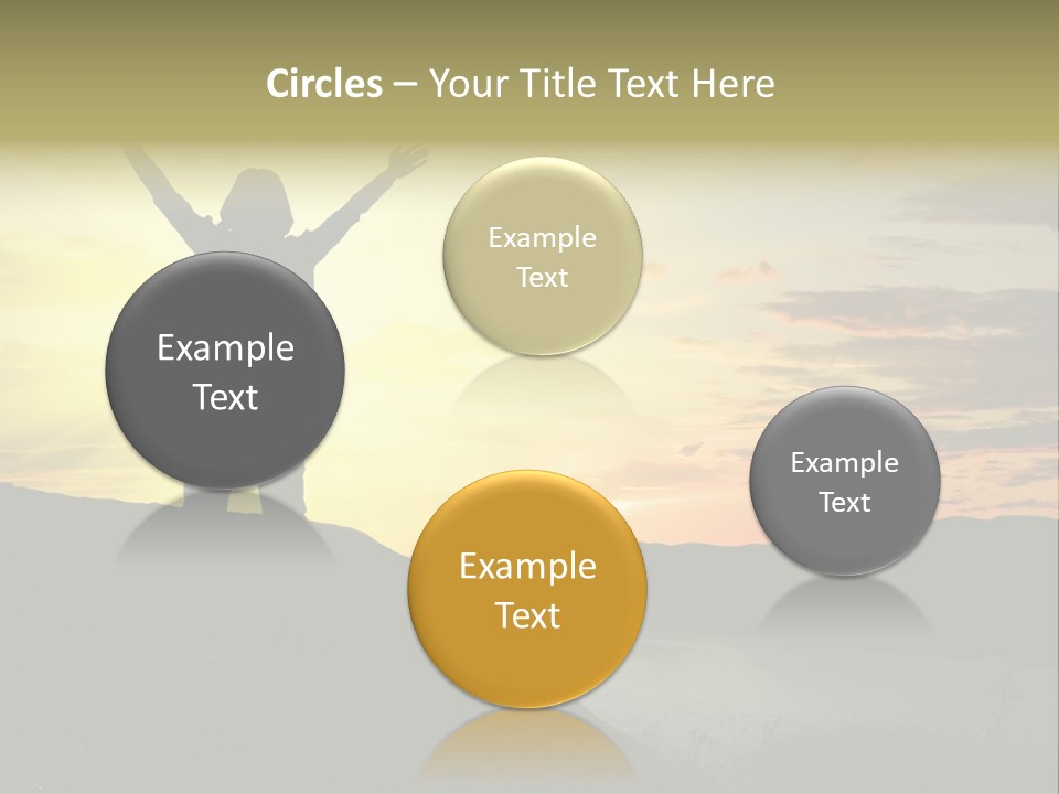 Positivity Sun Women PowerPoint Template