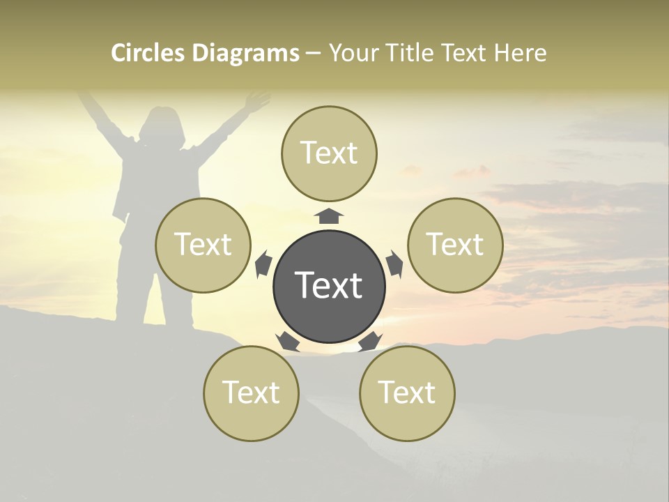 Positivity Sun Women PowerPoint Template