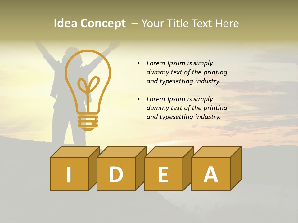 Positivity Sun Women PowerPoint Template