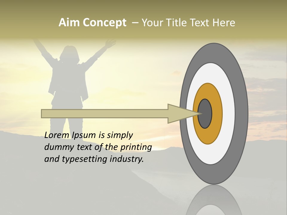 Positivity Sun Women PowerPoint Template