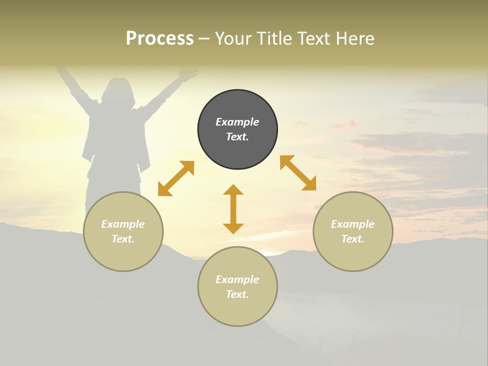 Positivity Sun Women PowerPoint Template