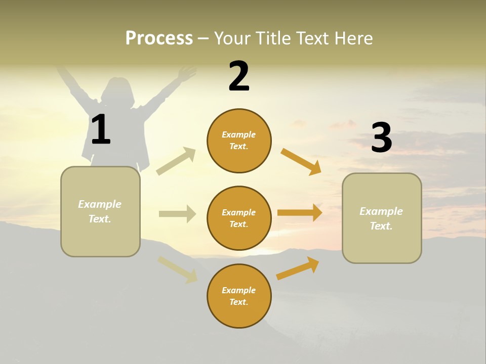 Positivity Sun Women PowerPoint Template