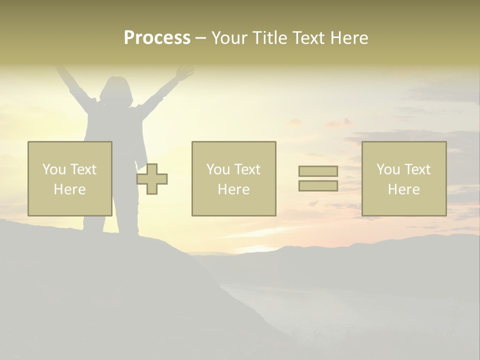 Positivity Sun Women PowerPoint Template