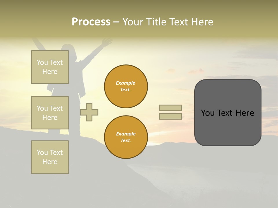 Positivity Sun Women PowerPoint Template