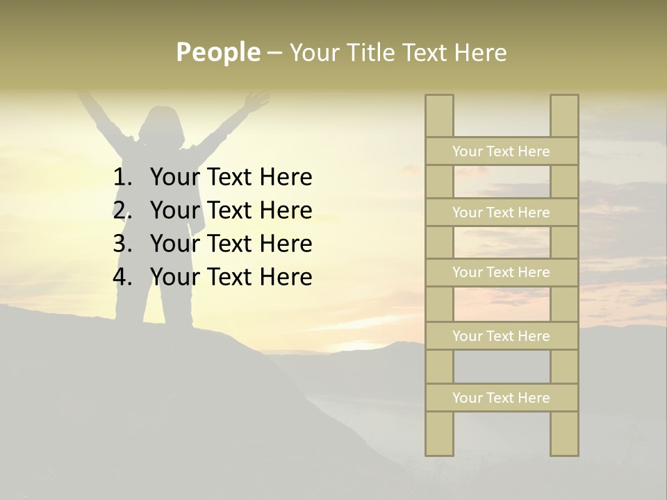 Positivity Sun Women PowerPoint Template