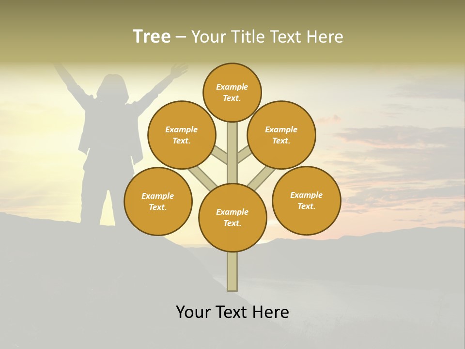 Positivity Sun Women PowerPoint Template