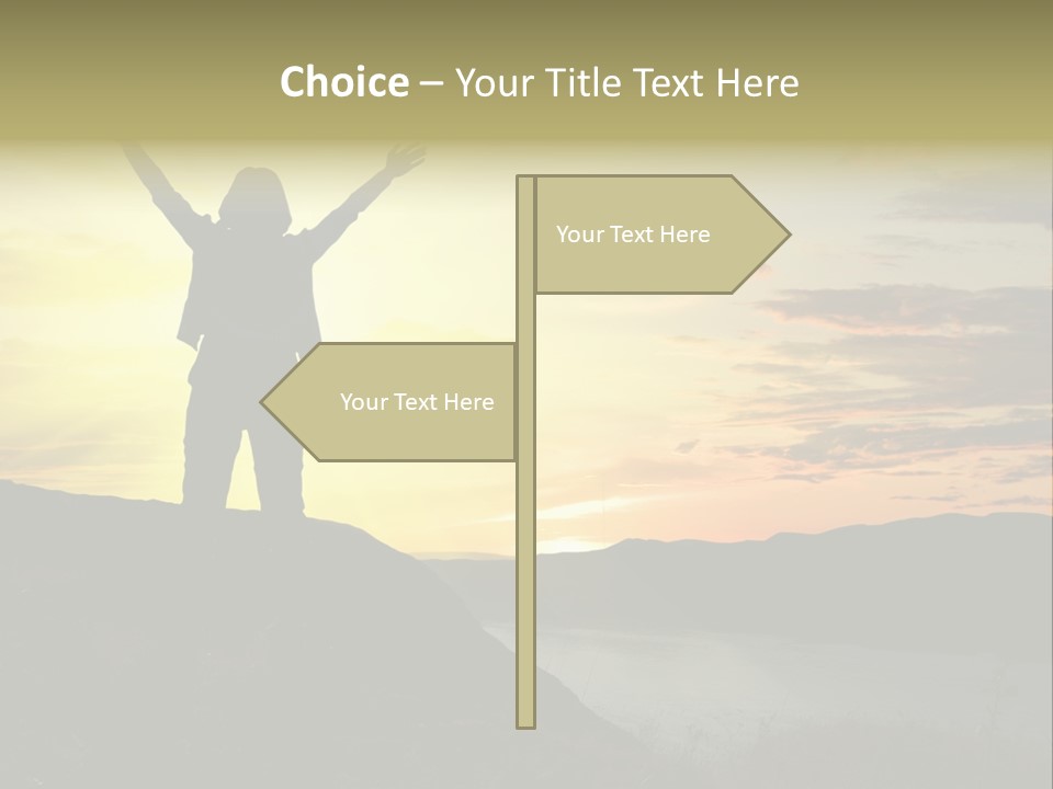 Positivity Sun Women PowerPoint Template