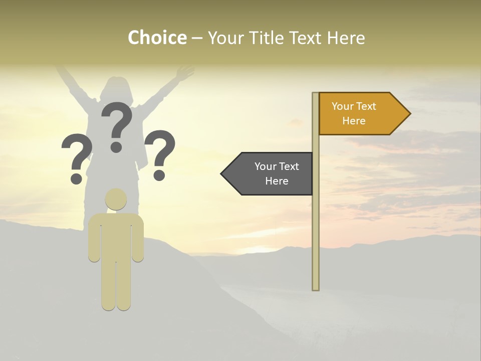 Positivity Sun Women PowerPoint Template