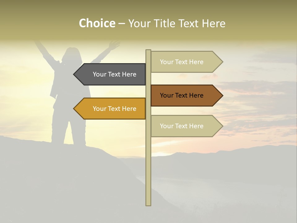 Positivity Sun Women PowerPoint Template