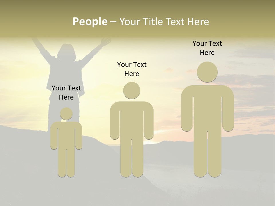 Positivity Sun Women PowerPoint Template