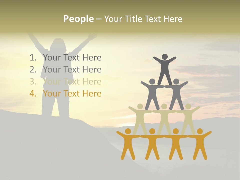 Positivity Sun Women PowerPoint Template