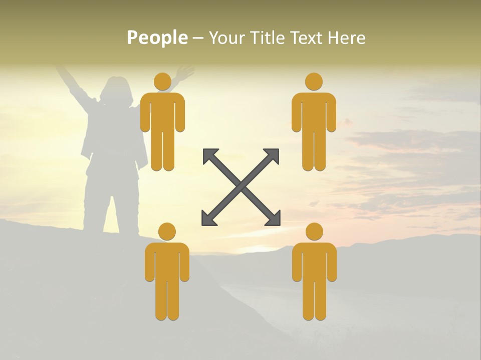 Positivity Sun Women PowerPoint Template