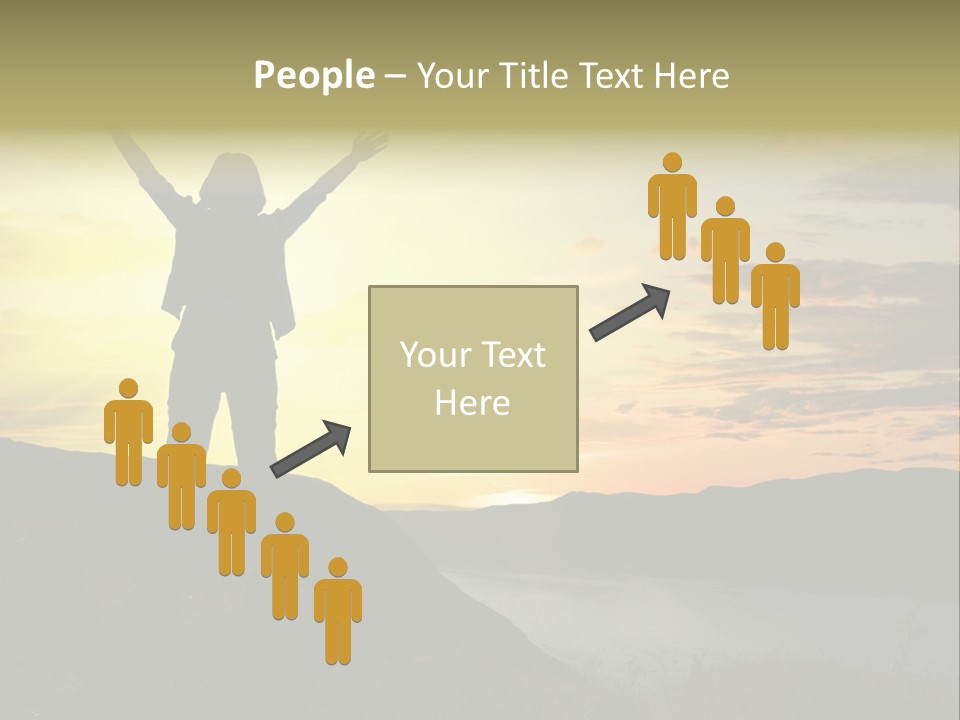 Positivity Sun Women PowerPoint Template