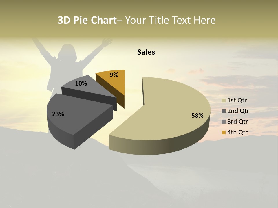 Positivity Sun Women PowerPoint Template