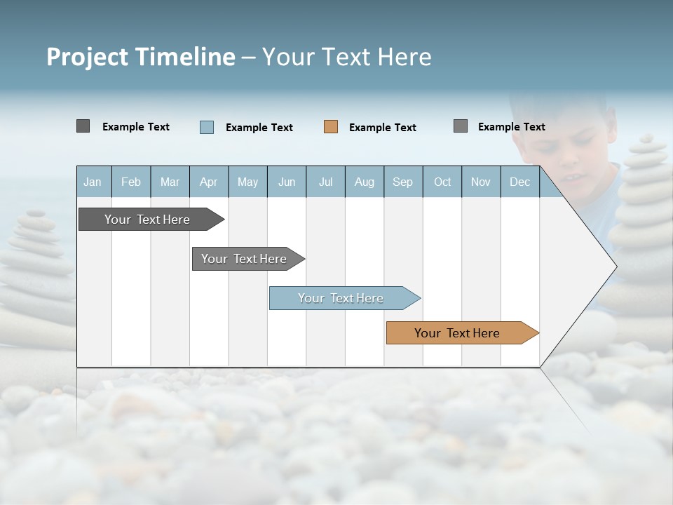 Child Symbol Pebble PowerPoint Template