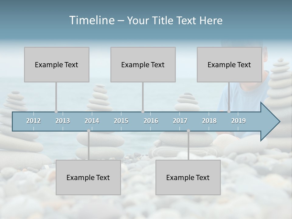 Child Symbol Pebble PowerPoint Template