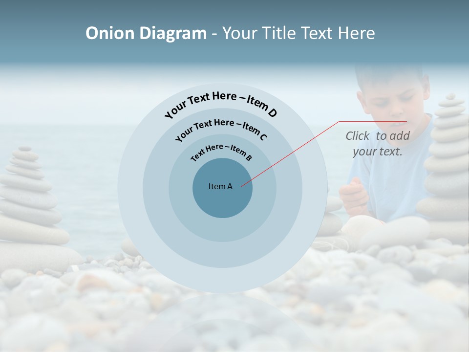 Child Symbol Pebble PowerPoint Template