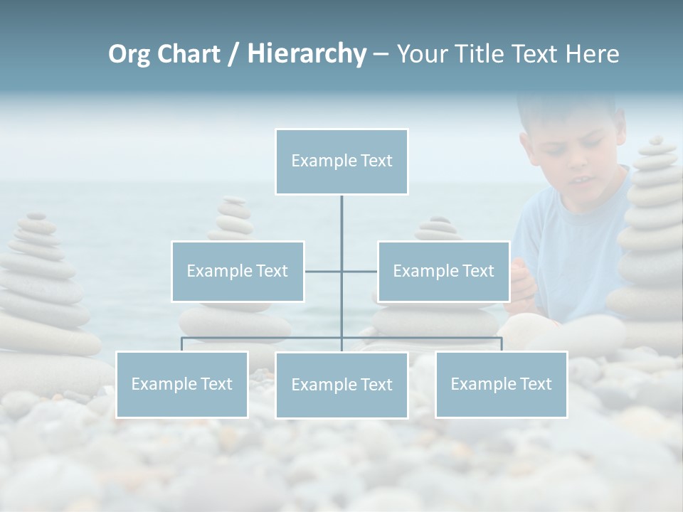 Child Symbol Pebble PowerPoint Template