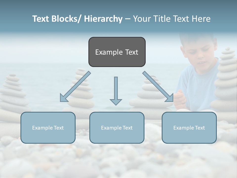 Child Symbol Pebble PowerPoint Template