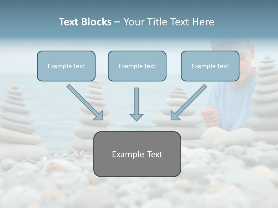 Child Symbol Pebble PowerPoint Template
