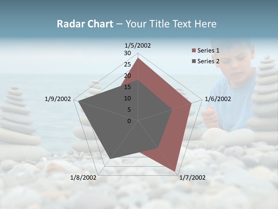 Child Symbol Pebble PowerPoint Template