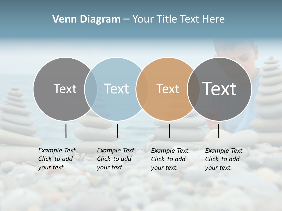 Child Symbol Pebble PowerPoint Template