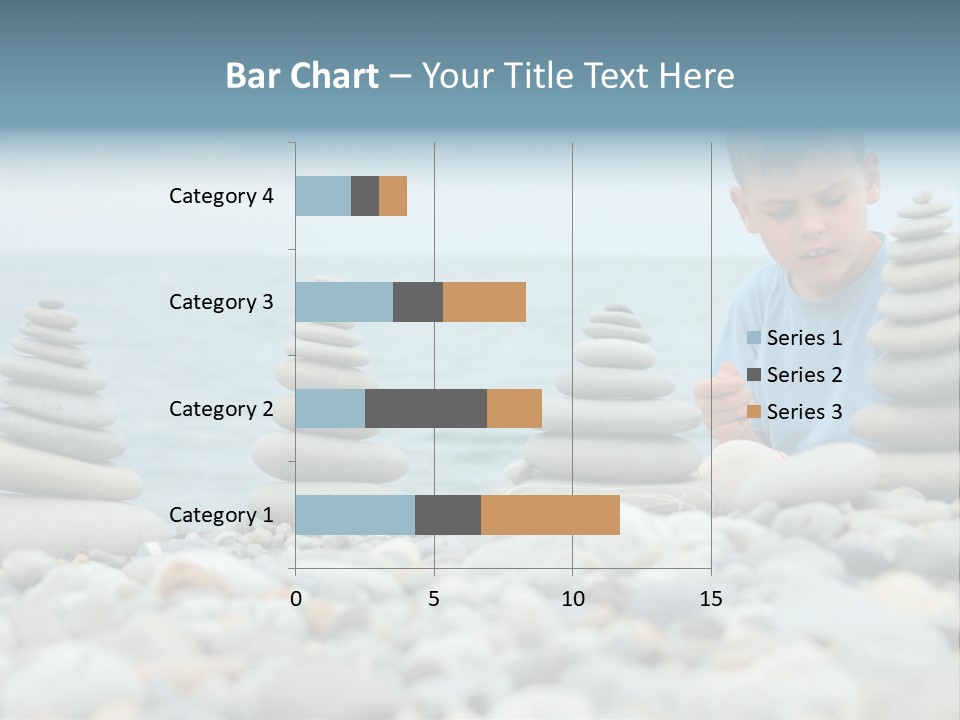 Child Symbol Pebble PowerPoint Template