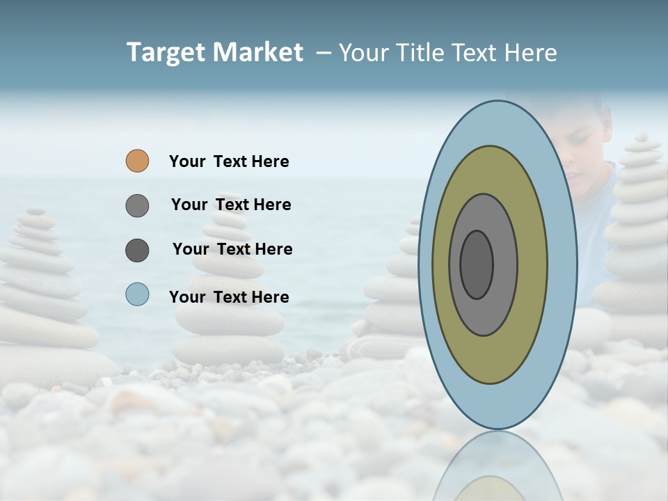 Child Symbol Pebble PowerPoint Template