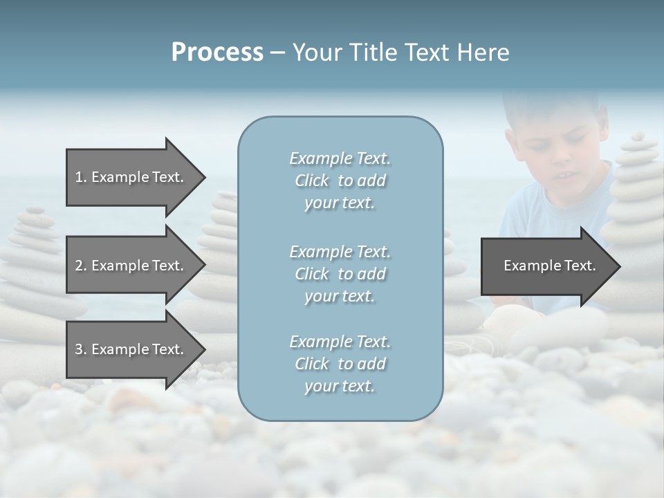 Child Symbol Pebble PowerPoint Template