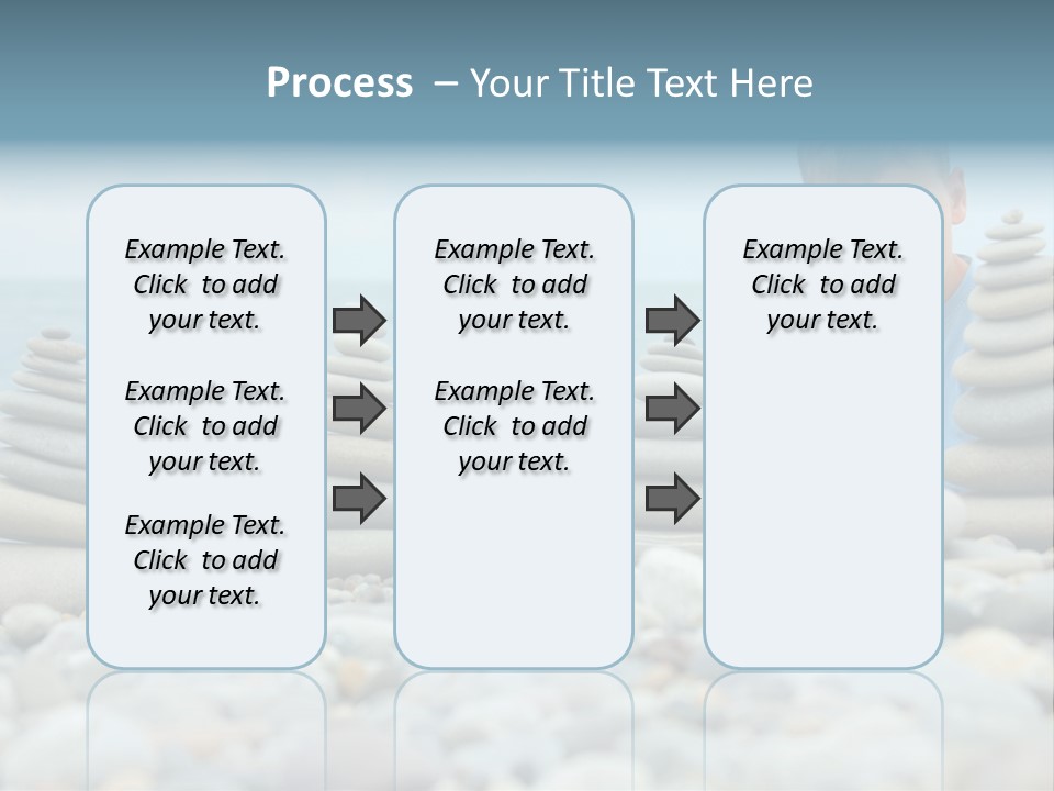 Child Symbol Pebble PowerPoint Template