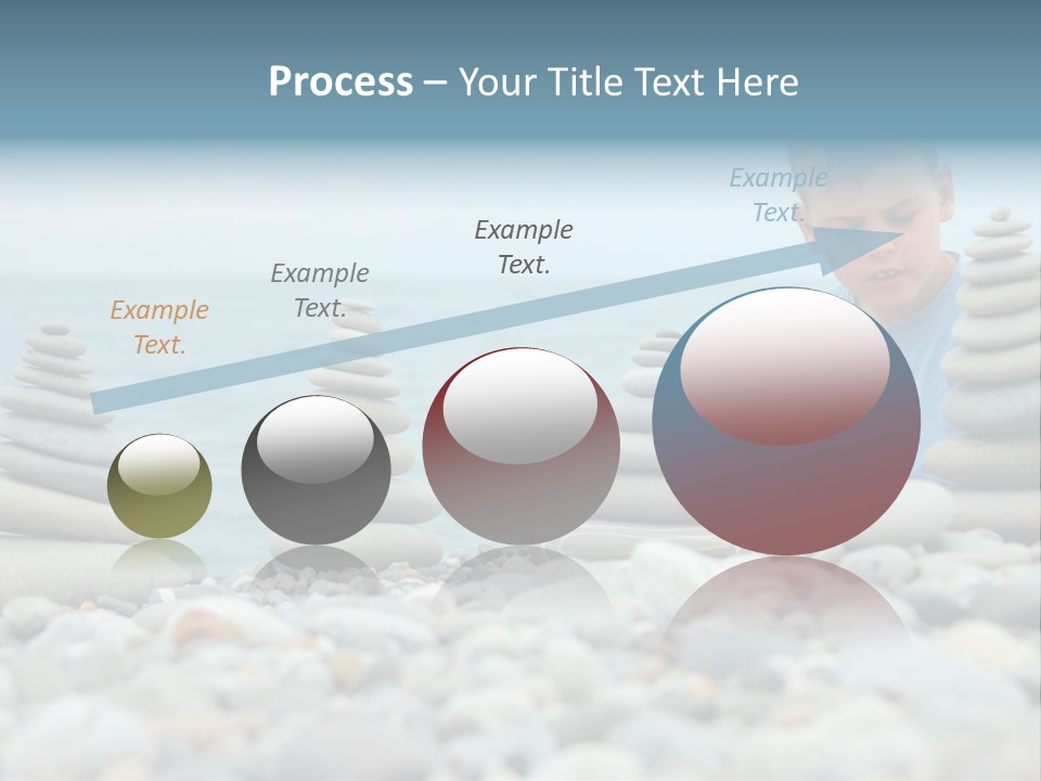 Child Symbol Pebble PowerPoint Template