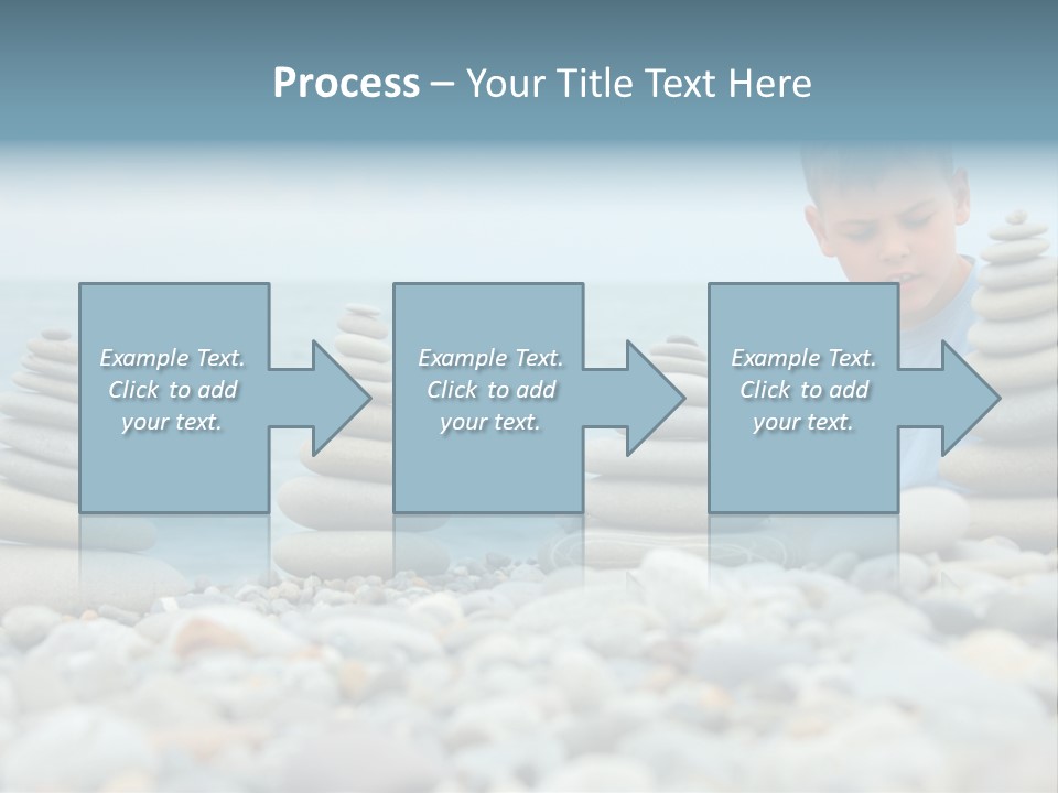 Child Symbol Pebble PowerPoint Template