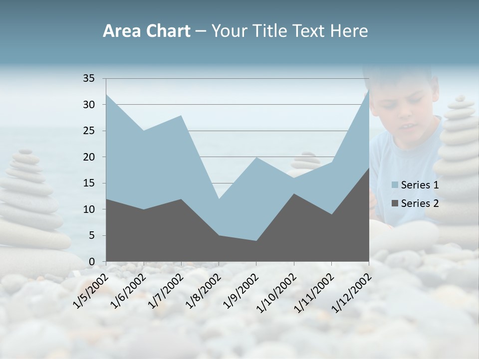 Child Symbol Pebble PowerPoint Template
