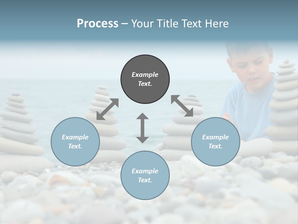 Child Symbol Pebble PowerPoint Template