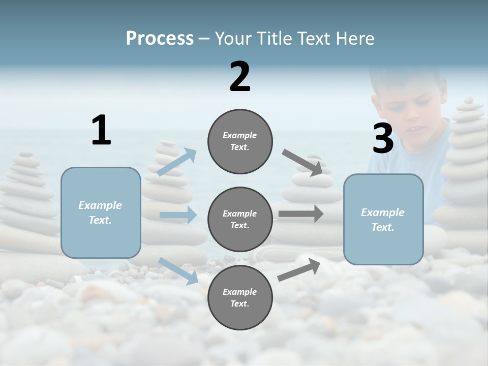 Child Symbol Pebble PowerPoint Template