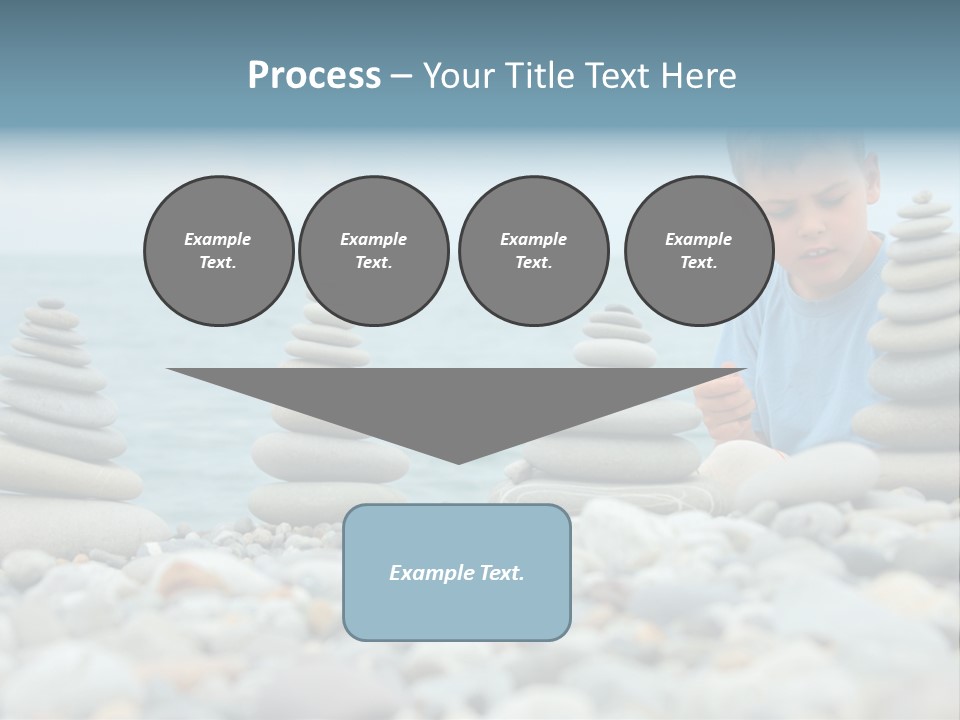 Child Symbol Pebble PowerPoint Template