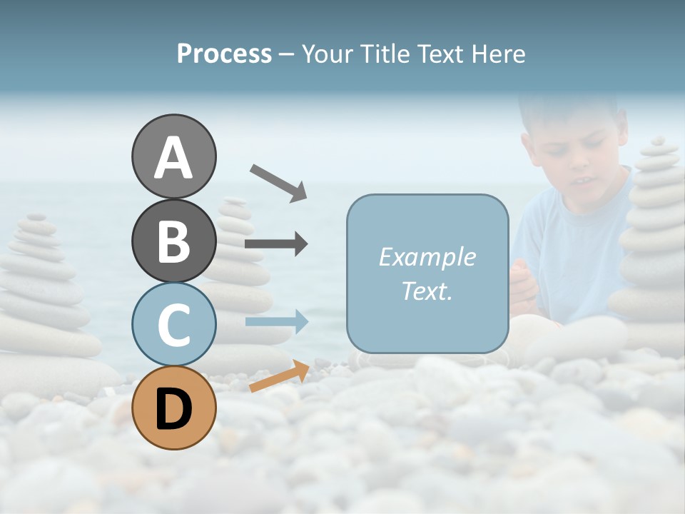 Child Symbol Pebble PowerPoint Template