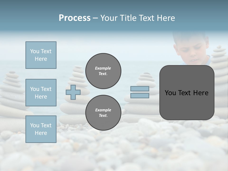 Child Symbol Pebble PowerPoint Template