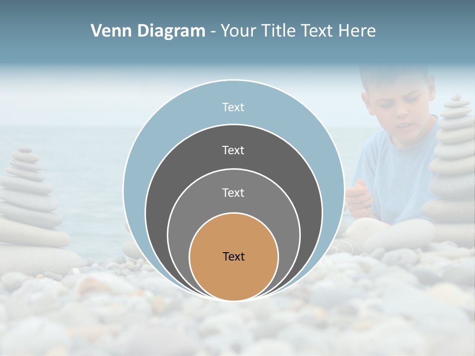Child Symbol Pebble PowerPoint Template