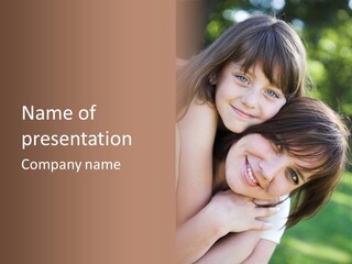 Field Cheerful Child PowerPoint Template