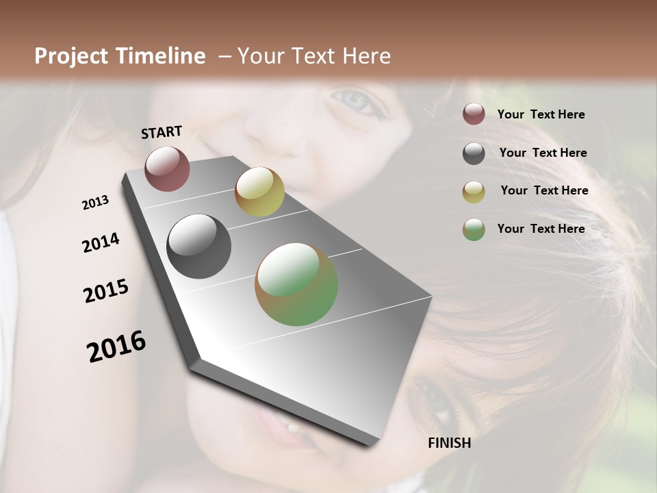 Field Cheerful Child PowerPoint Template