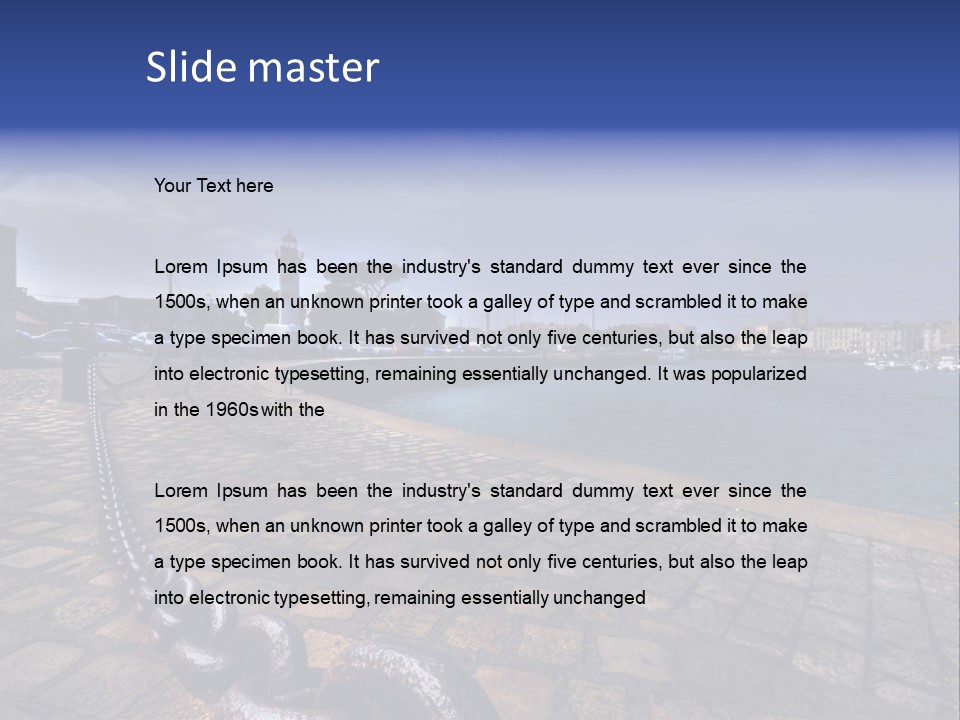 Travel Coast Shoreline PowerPoint Template