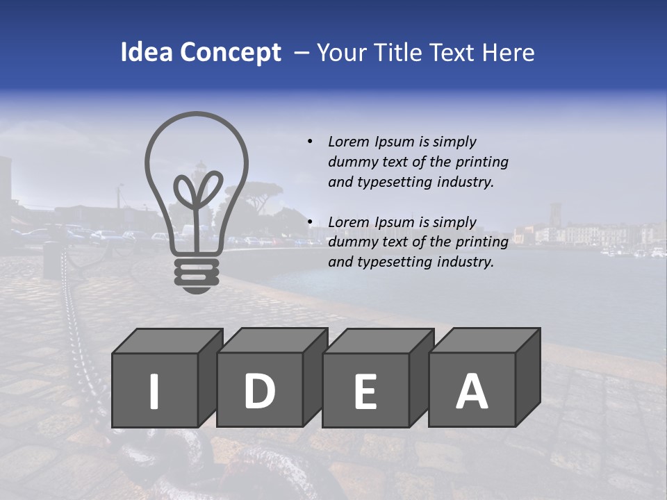 Travel Coast Shoreline PowerPoint Template