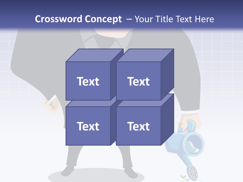 A Man In A Suit Is Looking At A Bar Chart PowerPoint Template