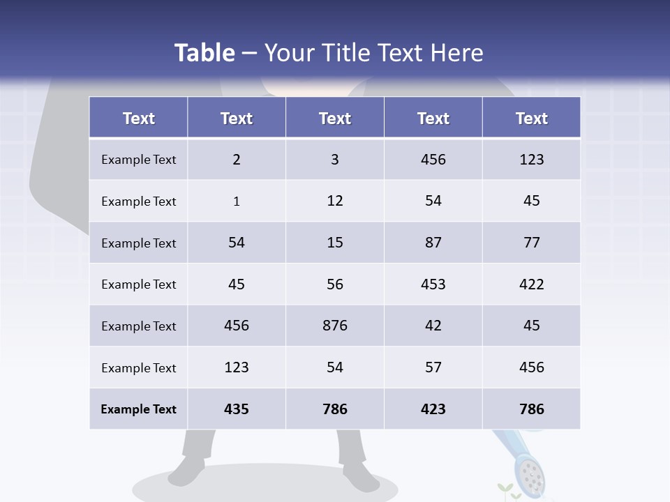 A Man In A Suit Is Looking At A Bar Chart PowerPoint Template