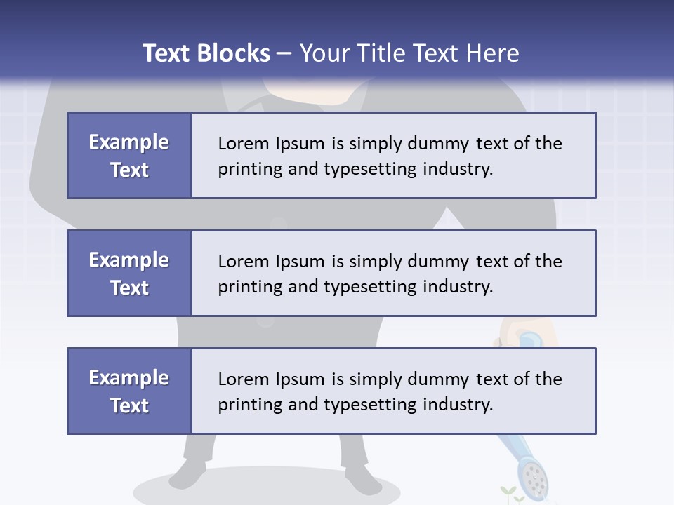 A Man In A Suit Is Looking At A Bar Chart PowerPoint Template