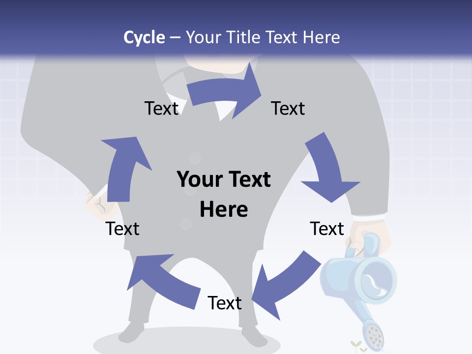 A Man In A Suit Is Looking At A Bar Chart PowerPoint Template