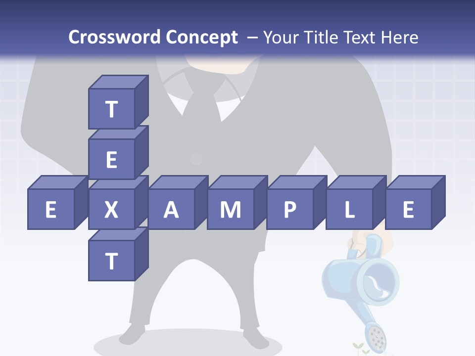 A Man In A Suit Is Looking At A Bar Chart PowerPoint Template